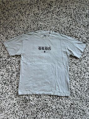 Barbell Brigade Grey Tee Shirt Gym Workout Short Sleeve Men’s Size Large